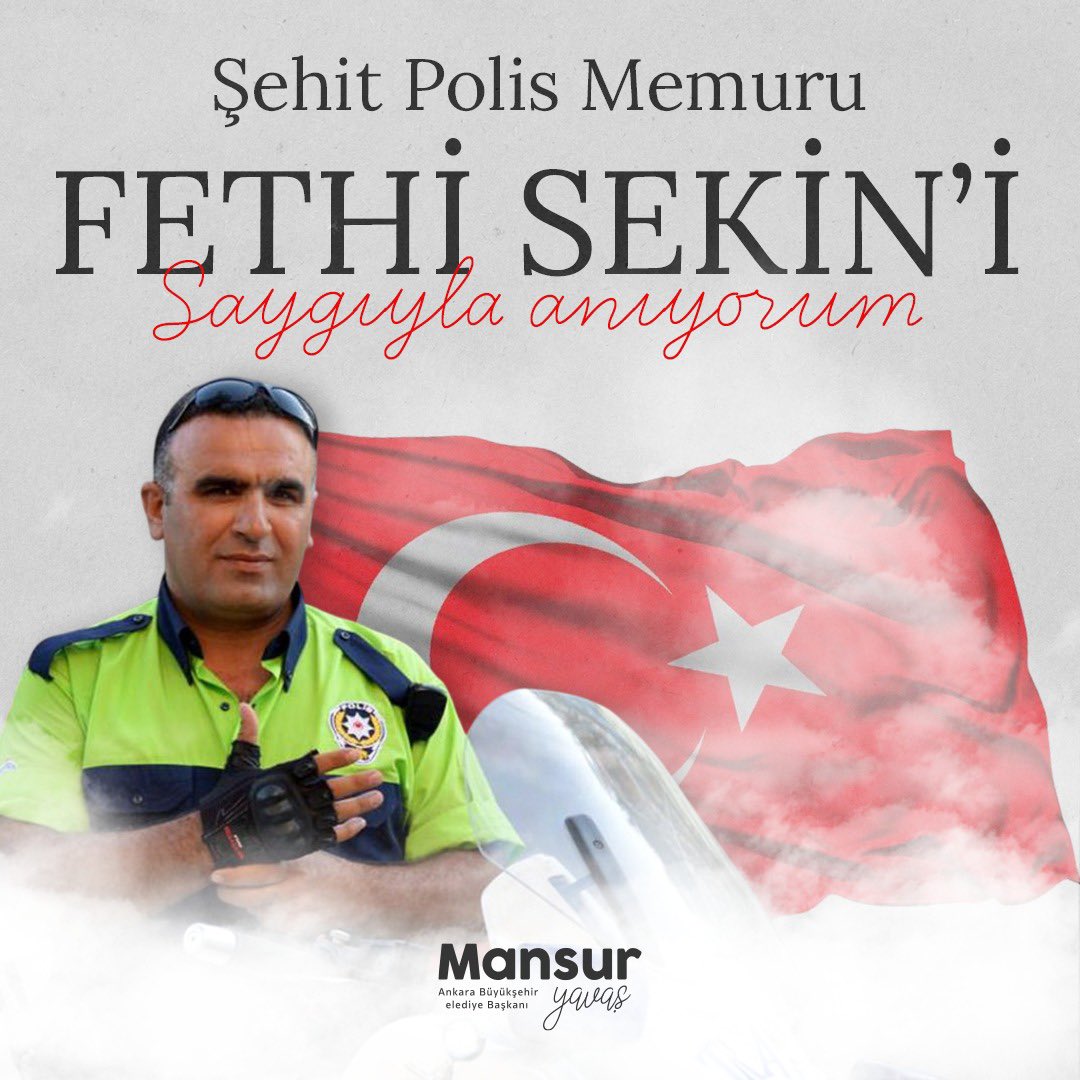 Büyük bir faciayı önleyen kahraman kardeşimiz Fethi Sekin’i şehadetinin yıl dönümünde rahmetle anıyorum. Ruhu şad, mekanı cennet olsun. 🇹🇷