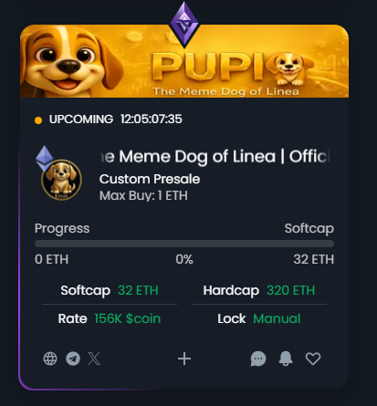 We are happy to announce that <a href="/pupi_universe/">pupi_world_official</a> chose <a href="/TheGemPad/">𝗚𝗲𝗺𝗣𝗮𝗱</a> for their presale 🔥🚀

They will be raising the funds on <a href="/ethereum/">Ethereum</a> but launching on <a href="/LineaBuild/">Linea.eth</a> 🪙

Make sure to check them out 👇
gempad.app/presale/0xA8D5…

-

Disclaimer: Nothing on this account is financial advice or