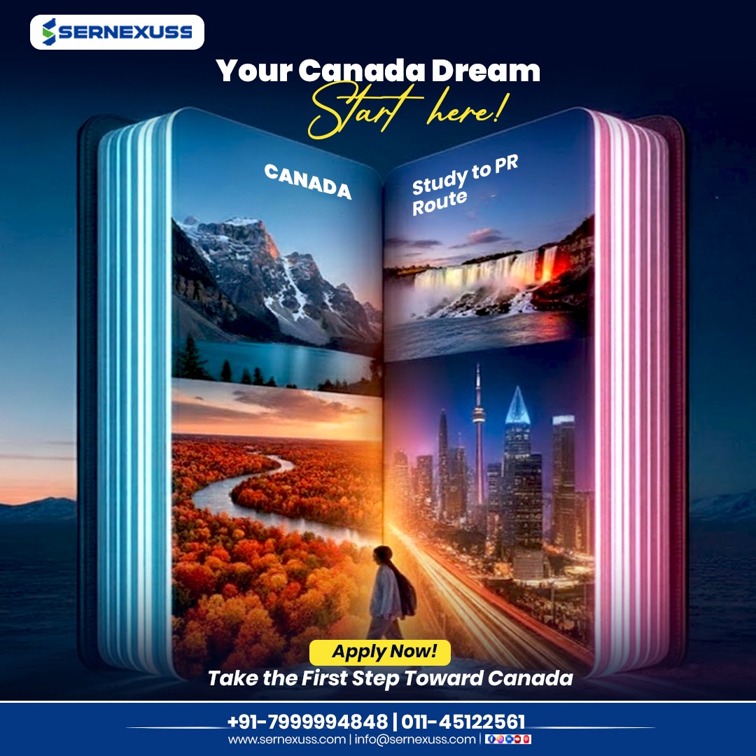 sernexuss's tweet image. 🇨🇦 Your Canada dream starts here!
From Study to PR, unlock a future filled with global opportunities, world-class education, and a better lifestyle.

Apply now!
📞 +91-7999994848 | 011-45122561
🌐 sernexuss.com
📧 info@sernexuss.com

#CanadaStudy #StudyToPR #Sernexuss