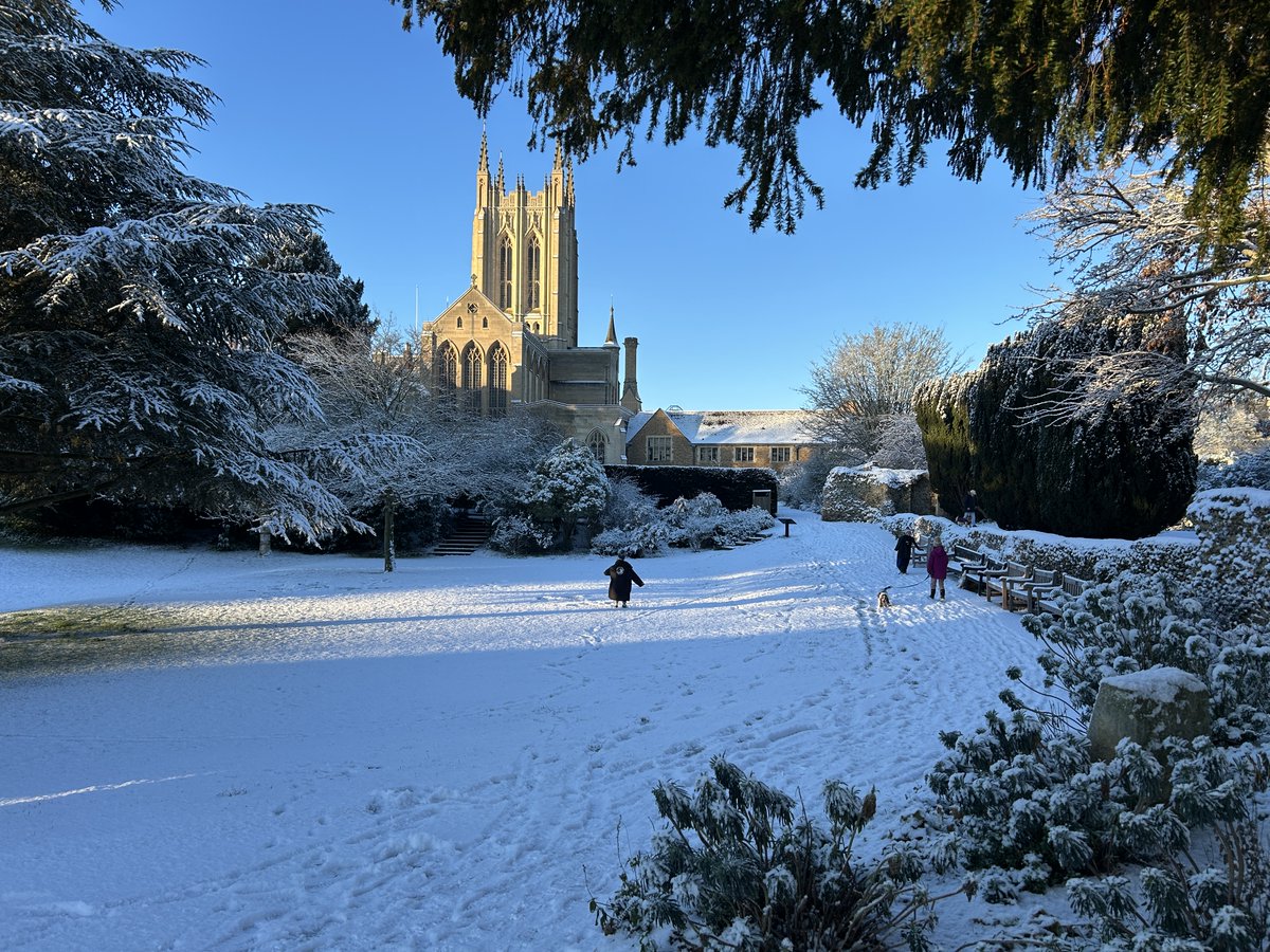ourburysteds's tweet image. What a wonderful surprise this morning, Bury St Edmunds covered in snow! ❄️