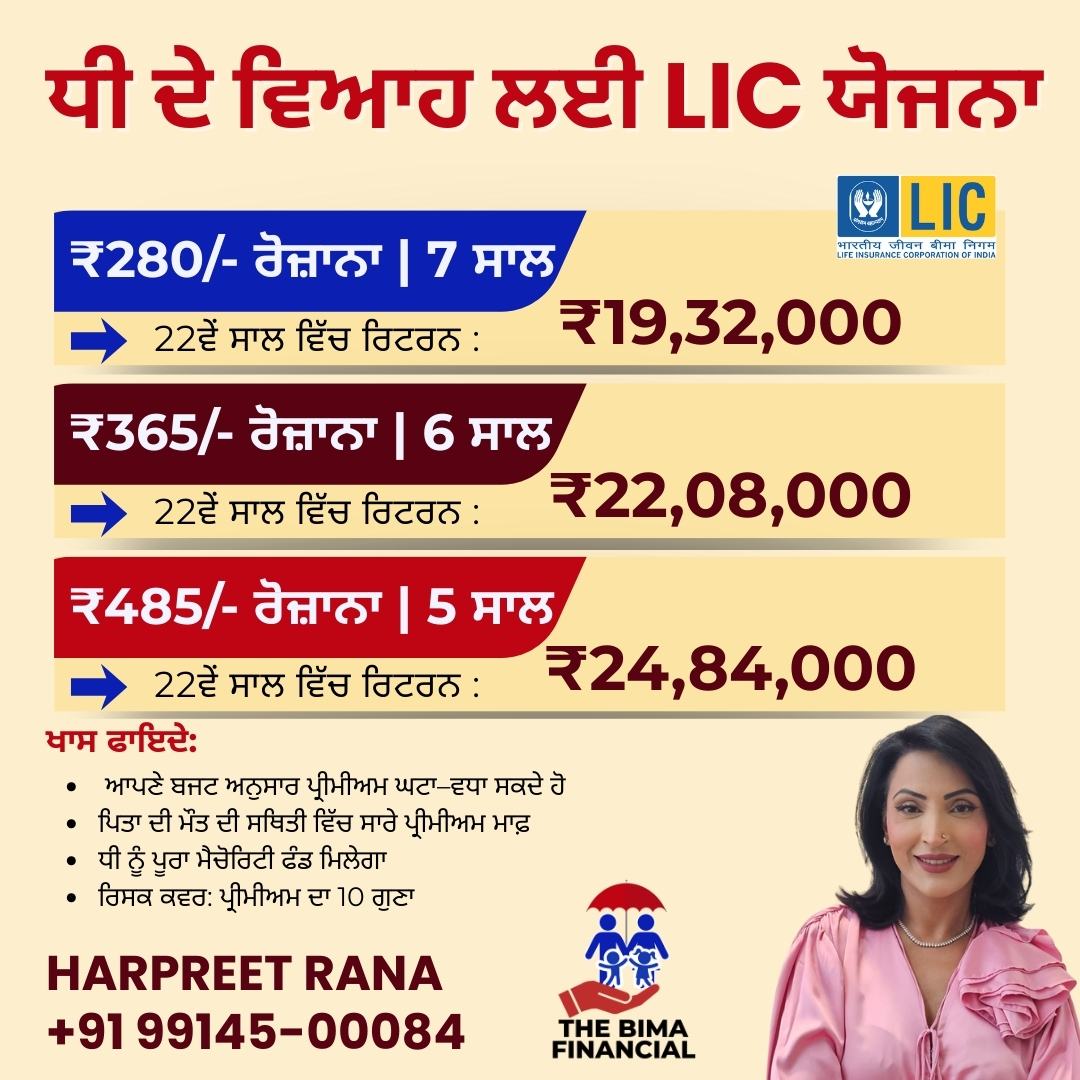 ThebimaF's tweet image. ਆਪਣੇ ਭਵਿੱਖ ਨੂੰ ਅੱਜ ਹੀ ਸੁਰੱਖਿਅਤ ਬਣਾਓ 💼💰
ਛੋਟੀ ਬਚਤ ਨਾਲ ਵੱਡਾ ਰਿਟਰਨ — LIC ਯੋਜਨਾ ਜੋ ਤੁਹਾਡੇ ਸੁਪਨਿਆਂ ਨੂੰ ਹਕੀਕਤ ਬਣਾਏ ✨
ਅੱਜ ਨਿਵੇਸ਼ ਕਰੋ, ਕੱਲ੍ਹ ਨਿਸ਼ਚਿੰਤ ਰਹੋ 🛡️
ਹੋਰ ਜਾਣਕਾਰੀ ਲਈ ਅੱਜ ਹੀ ਸੰਪਰਕ ਕਰੋ
HARPREET RANA
📞 +91 99145-0008
#LICIndia #LICPlan #SecureFuture #SmartInvestment