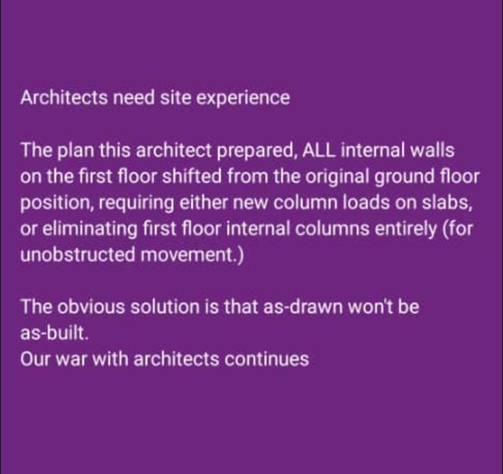 This post was made by a supposed Structural engineer... One word for him 😅