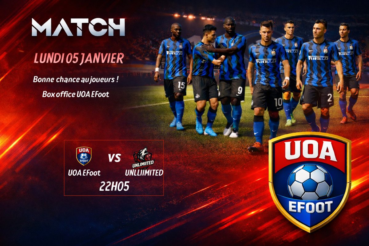 DÉBUT DES HOSTILITÉS EN LIGUE 3 <a href="/EProLeague11v11/">EPro League</a>! ⚽️🔥
​On commence fort ce soir avec une grosse affiche pour notre premier match de la saison. L'équipe est prête à tout donner contre <a href="/Unlimitedv59/">Unlimiited</a>! 🦁
​📍 RDV à 22h05 sur le terrain.
GL &amp; HF à tous ! 🎮

RT appréciés merci