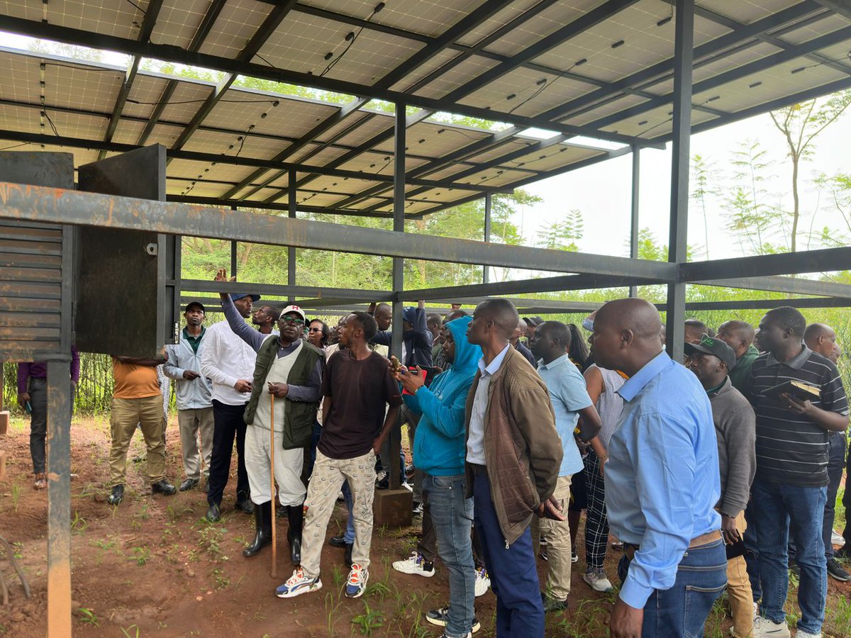 DevStiven's tweet photo. A renewable-energy-powered irrigation system in Gahengeri, @RwamaganaDistr , supplies water over 1.5 km at low cost. Through @P4FP and partners, the model is being promoted to support soil-conserving and sustainable agriculture for local communities. https://t.co/YVhiIHOAE5