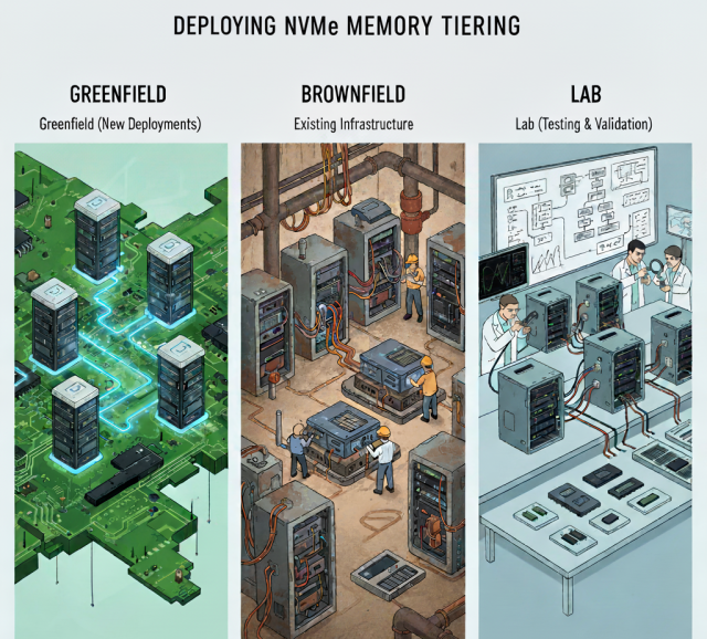 NVMe Memory Tiering Design and Sizing on VMware Cloud Foundation 9 Part 5: Deployment Scenarios (Greenfield, Brownfield, Nested Lab) dy.si/ZVqkky