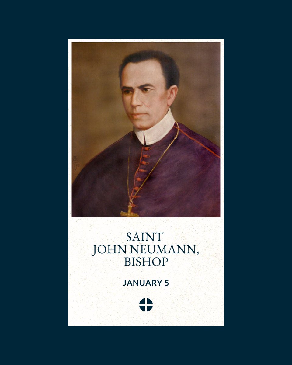 USCCB's tweet photo. Saint John Neumann, Bishop, pray for us! https://t.co/n3AuVOp8F1