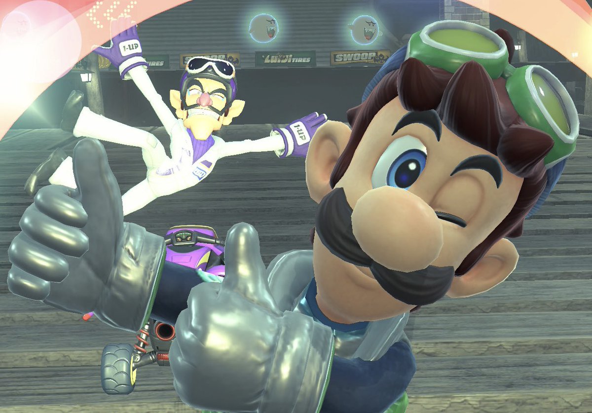Midorigawa_3605's tweet image. 🥰#MarioKartWorld #Waluigi #Luigi
#NintendoSwitch2