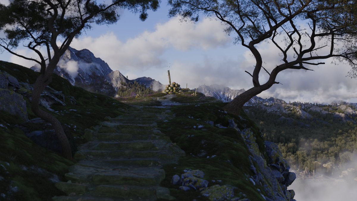 browngonk's tweet photo. recent work in Blender. focused mainly on composition, lighting and environment. 
.
.
.
.
.
#b3d #environmentart #lighting #gameart #blender https://t.co/cYXFz6y9ez