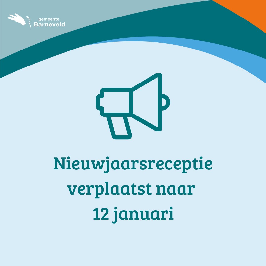 Vanwege het winterse weer is besloten de nieuwjaarsreceptie op maandag 5 januari niet door te laten gaan. De gemeente wil graag dat inwoners veilig naar de nieuwjaarsreceptie kunnen komen. De receptie in het Schaffelaartheater is daarom verplaatst naar maandagavond 12 januari.