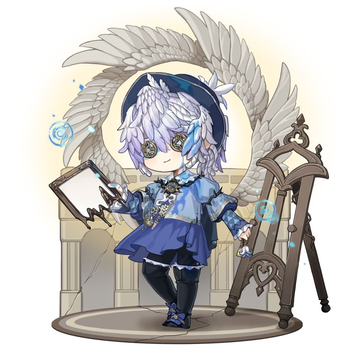 idvlogic's tweet photo. [ Official Chibi Art ] (1/2)

Call of the Abyss IX
▸ Photographer S-Tier Costume - "Eternal Light"
▸ "Knight" A-Tier Costume - Untamed Song
▸ "Faro Lady" A-Tier Costume - Pale Crown
▸ Painter A-Tier Costume - Deep Blue https://t.co/Whp0zFRWNQ