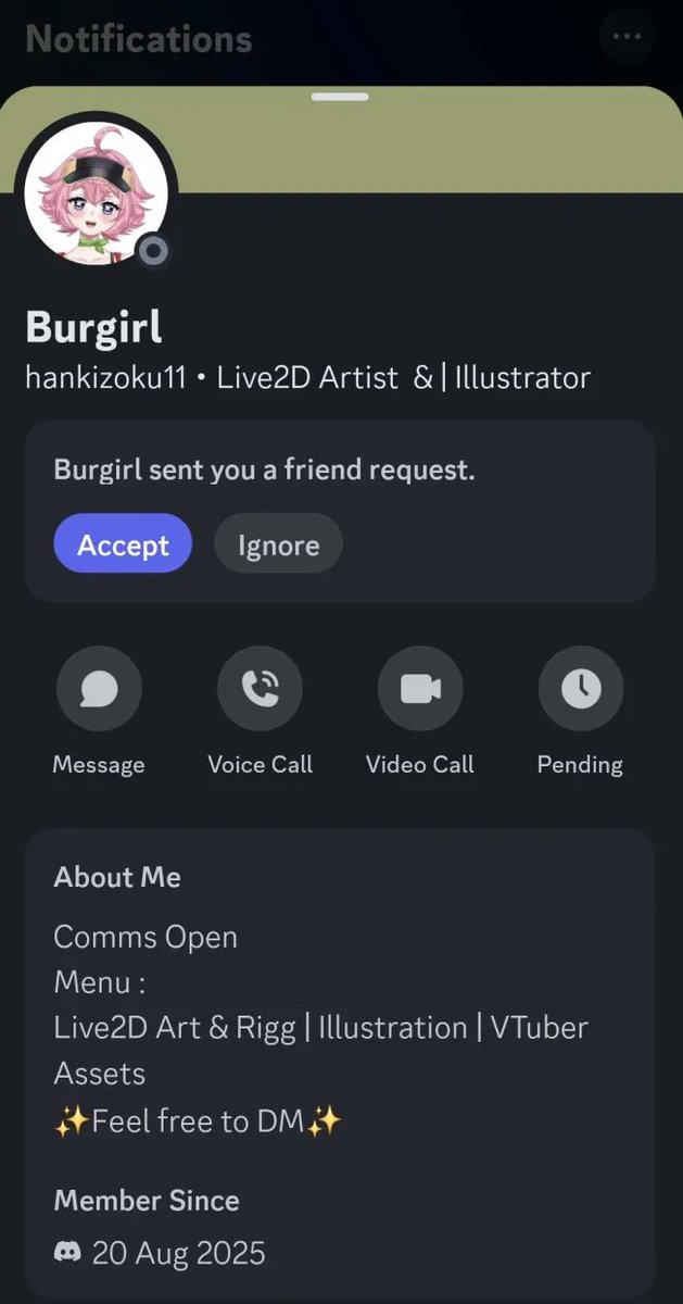 Burgirl_Stall's tweet photo. ‼️Please be aware of this scammer, they attack via Discord https://t.co/T6IdtWcQtE