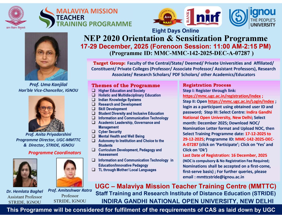 STRIDE-IGNOU (@stride_ignou) on Twitter photo 