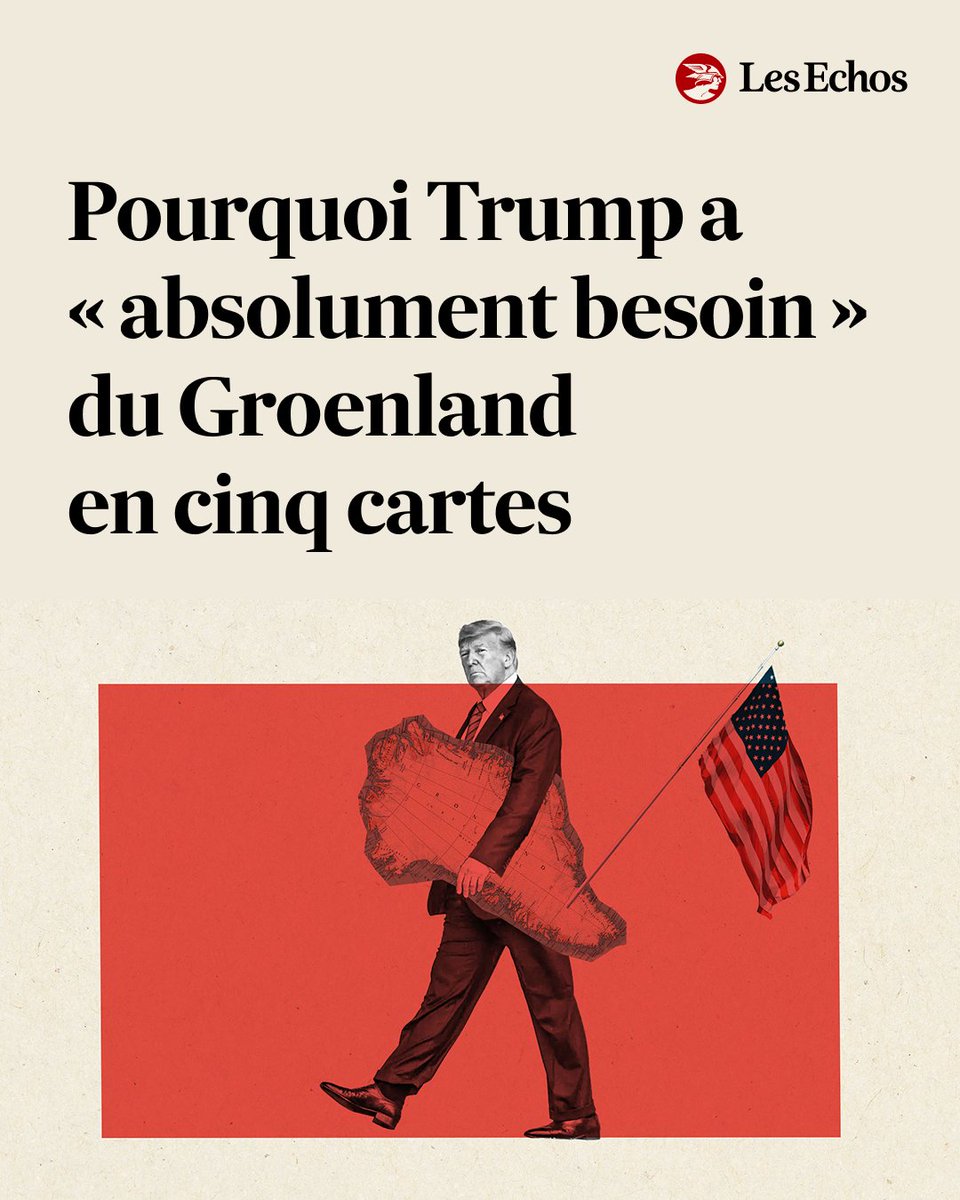 🗺️ Relégué dans un coin de la carte, malmené par les projections géographiques, l'intérêt pour le Groenland peut surprendre. Pourtant, ce territoire est géostratégique à bien des égards. ➡️ trib.al/lftilQV