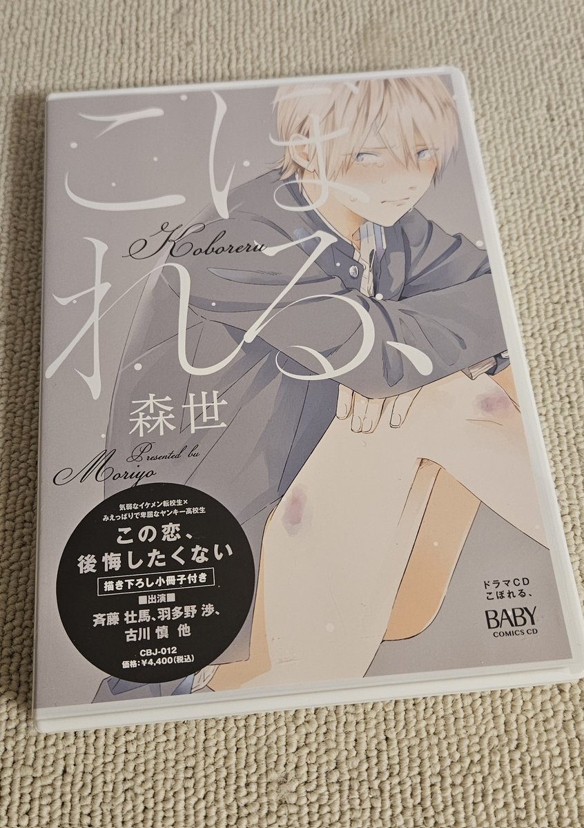 코보레루 BL 드라마CD 비엘드씨 벨드씨 벨드 볠드 볠드씨 1차비엘 판매 양도
운포 3.2

메인공 하타노 와타루 (세메
서브공 후루카와 마코토
메인수 사이토 소마 (우케

와탈 사솜 성우 드씨 

성인용이라 성인인증받고 판매해요
한번듣고 보관만했고 안에 특전 외전소책자도 들어있는 풀구성.