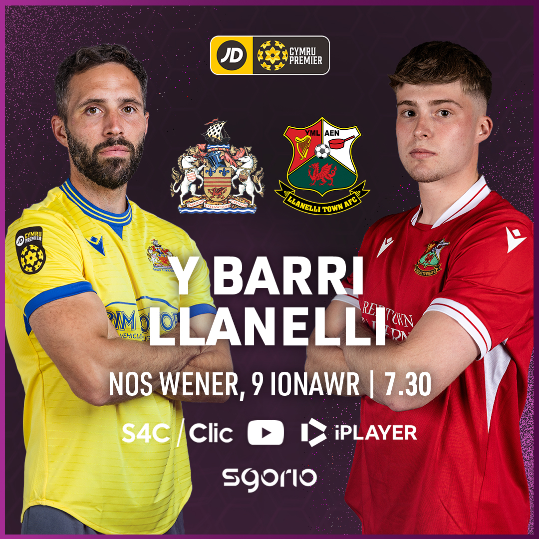 A fydd Barri'n selio'u lle yn y Chwech Uchaf? 

Ymunwch â ni'n fyw o Barc Jenner nos Wener wrth i rhan gynta'r tymor ddirwyn i ben 💥