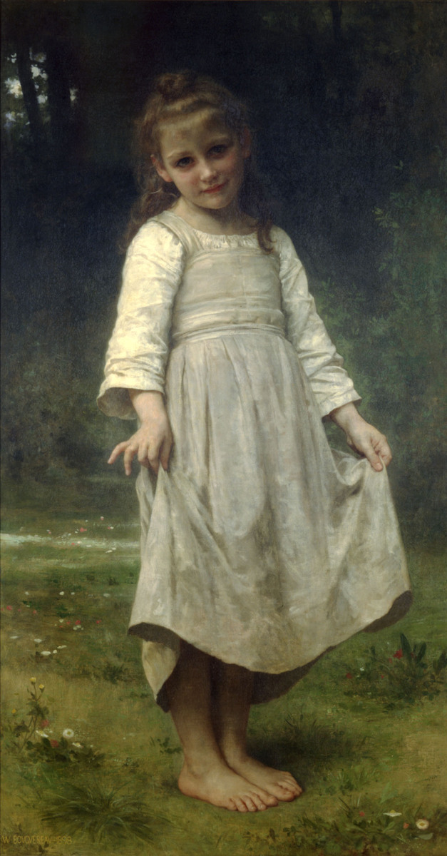 art_bouguereau's tweet photo. The Curtsey #artbots #bouguereau https://t.co/gsW7qLJG5d