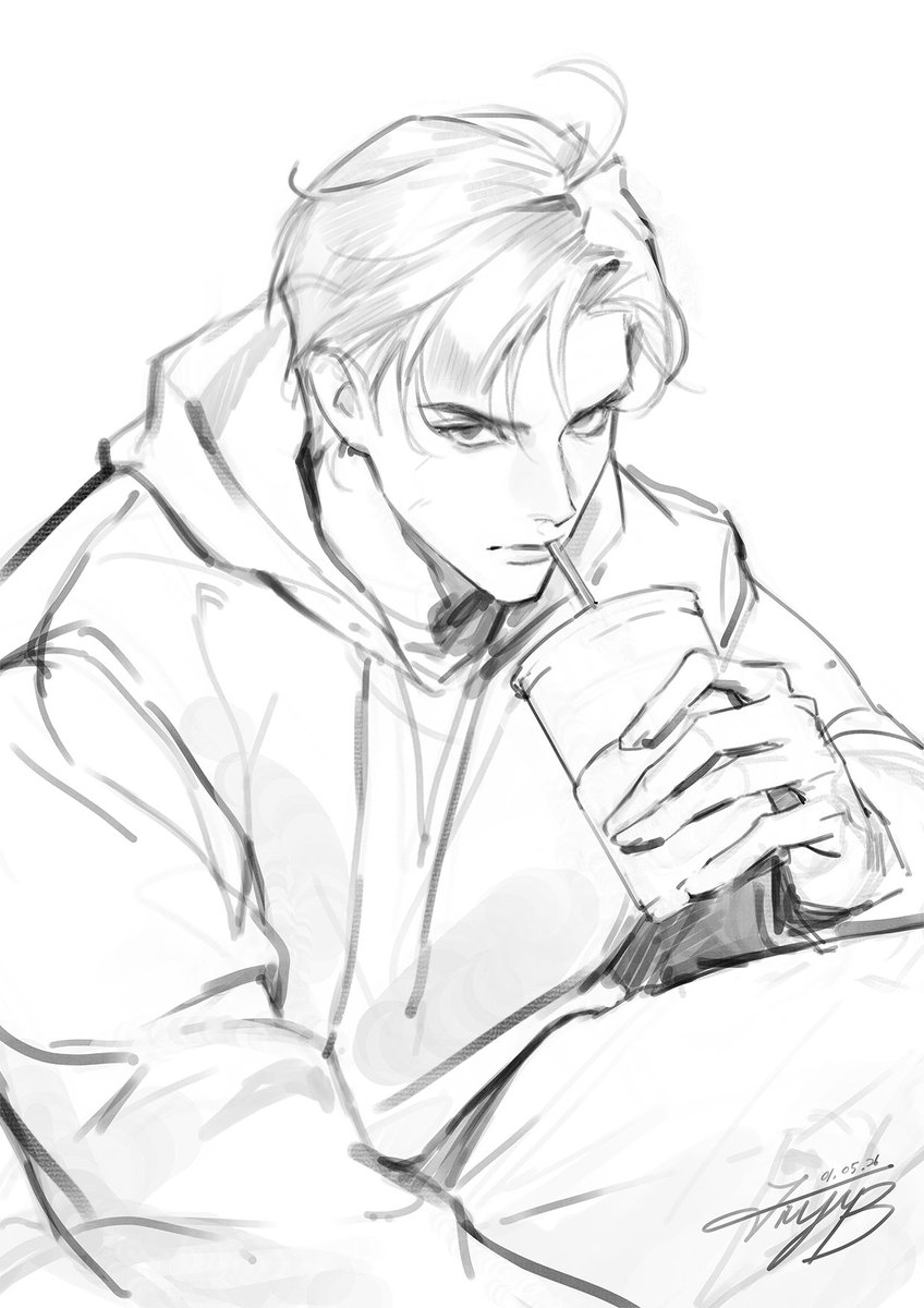 JiyuB_'s tweet image. Study _01 05 26