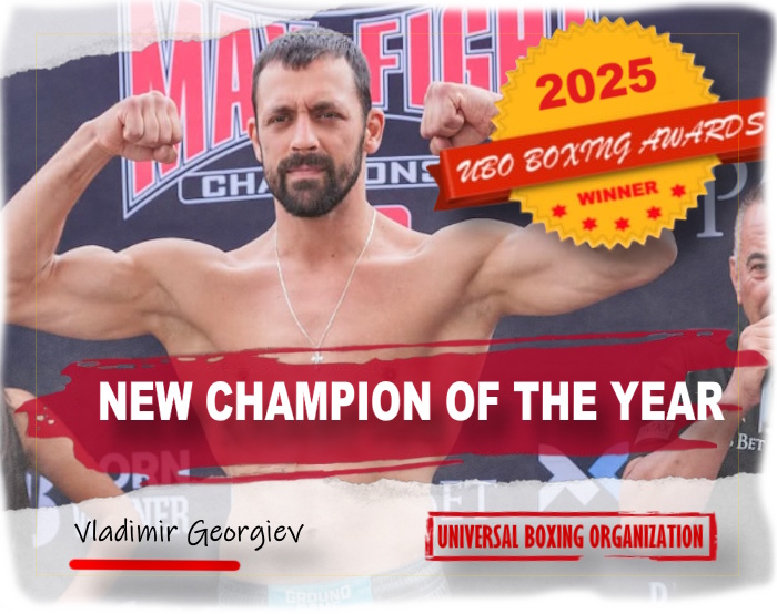 🏆 ‼️ 2025 UBO Boxing Awards (5 of 10).    

New Champion of the Year: Vladimir Georgiev.

-  Winning the UBO world Super Middleweight title by beating Ronny Londaeta makes Bulgaria´s Vladimir Georgiev the...

Read More: 👉 facebook.com/photo/?fbid=91…

#UBO #boxing #boxeo #boxe
