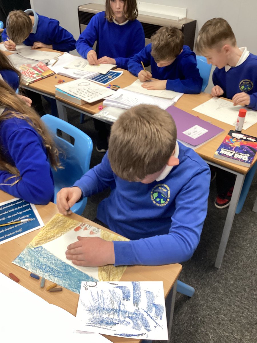 woodsettsy5's tweet photo. Interpreting ‘The Watertower’ using the opening 🖼️📖 @WoodsettsSchool https://t.co/vvVPvMgj1G