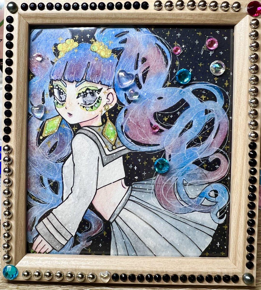 明けましておめでとうございます☀️🐴
2026年初描きは色紙に描かせて頂きました！いっぱい描いて私の可愛いを皆様にお届けします！🫶💕
今年もよろしくお願いします〜！🙇‍♀️🫰💕
 #2026年もよろしくお願いいたします