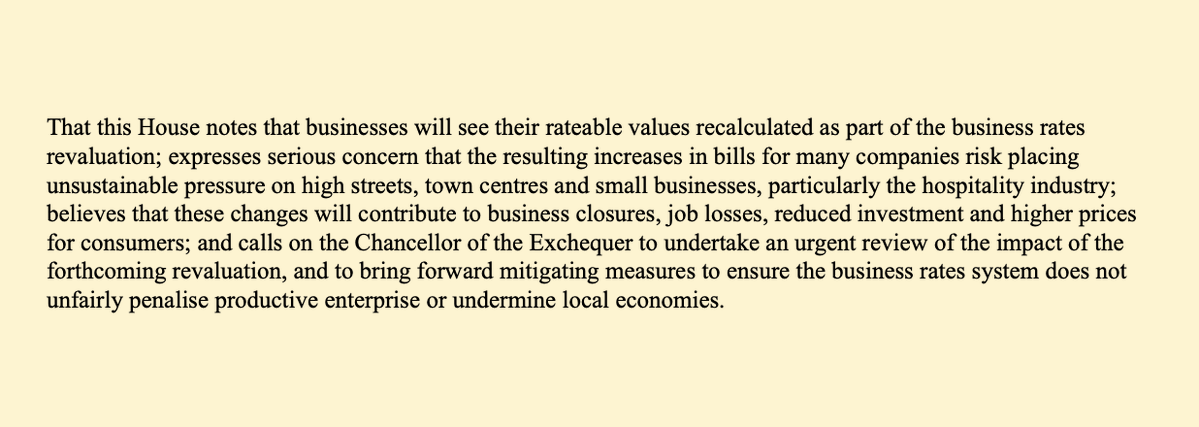 Changes to business rates are going to bankrupt thousands of small businesses, and I mean thousands.

It will be apocalyptic.

I have tabled a parliamentary motion urging Reeves to immediately intervene.

MPs need to put aside political differences in order to fight this.