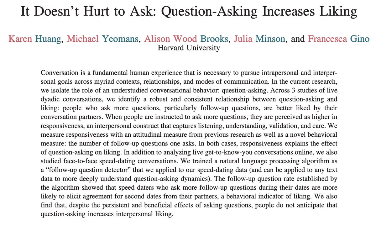 BrandonLuuMD's tweet image. If you want people to like you more, ask more questions.