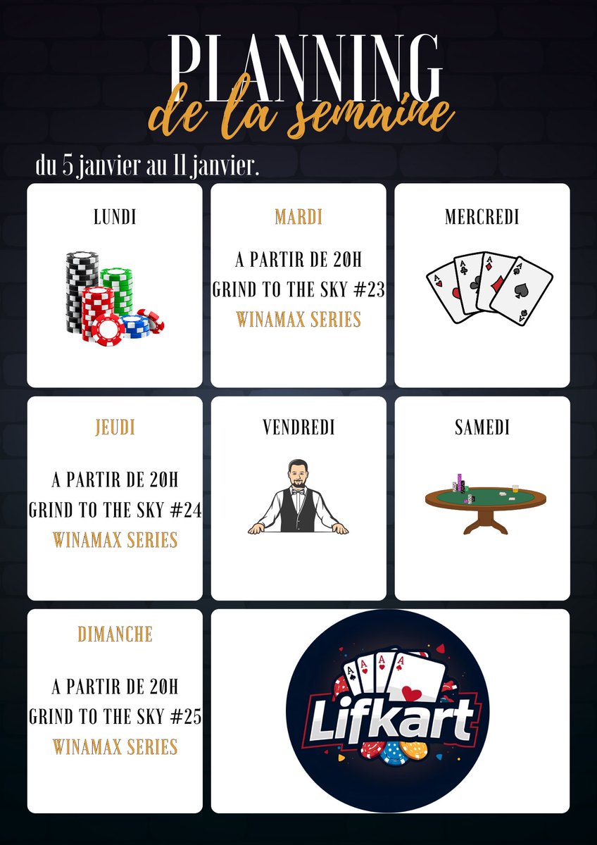 3 streams au programme cette semaine qui sera bien sur axé sur les Winamax Series ! C'est le moment de run good