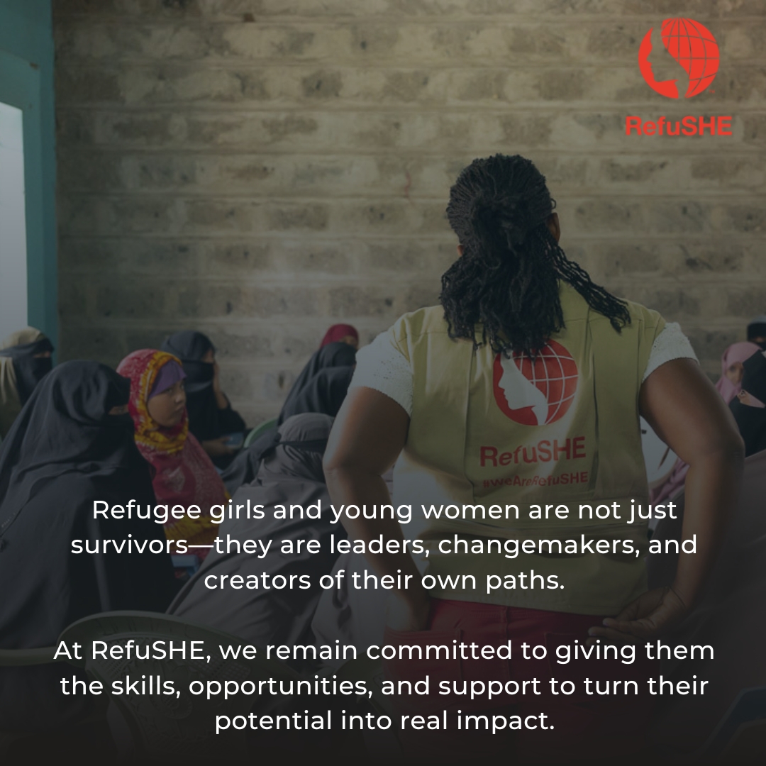 WeAreRefuSHE's tweet image. In 2026, we continue our mission to #protect, #educate, and #empower refugee women and girls 💪unlocking potential and driving lasting impact! 

 #WeAreRefuSHE