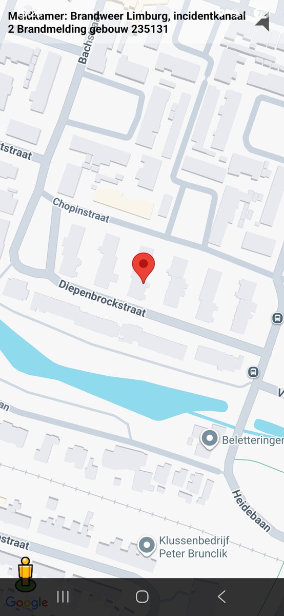 Brandmelding Gebouw in Roermond