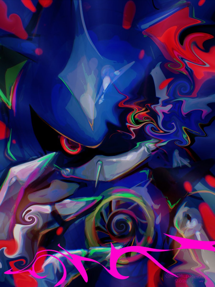 cyan_paper01's tweet image. #MetalSonic 自我