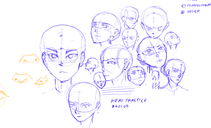 itsu31_'s tweet photo. When I woke up today from a very strange dream, I wanted to record it by drawing. However, I didn't get to convey it correctly because... Lack of skill. I couldn't even draw the head from a lower angle looking down :( In my head, it was really cool.. #sketchpractice #headdrawing https://t.co/U0TZJtEa4W
