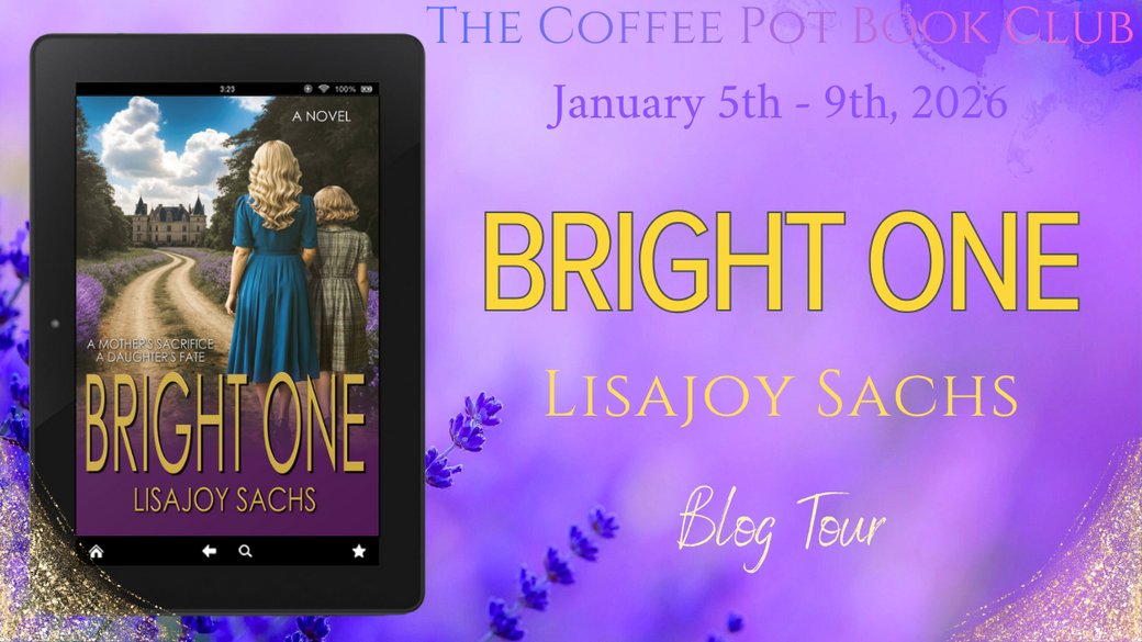 cathiedunn's tweet image. Welcome to our compelling new #blogtour for

༻*·Bright One·*༺
by Lisajoy Sachs!

Check out our first tour stops, sharing a fab book spotlight and tempting extracts from Bright One!

thecoffeepotbookclub.blogspot.com/2025/11/blog-t…
#HistoricalFiction #WWII #FamilyHistory 
@Saxdsign @histficcompany