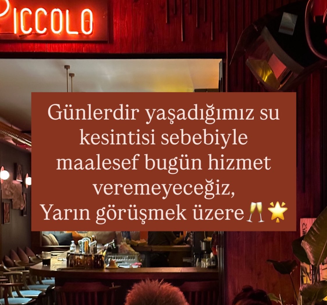 Su kesintileri Ankara’da mekanları da vurdu. Hala bir şey yok diyorlar. Bu arada bir süre dışarıdan yememek iyi olacak sanki.
