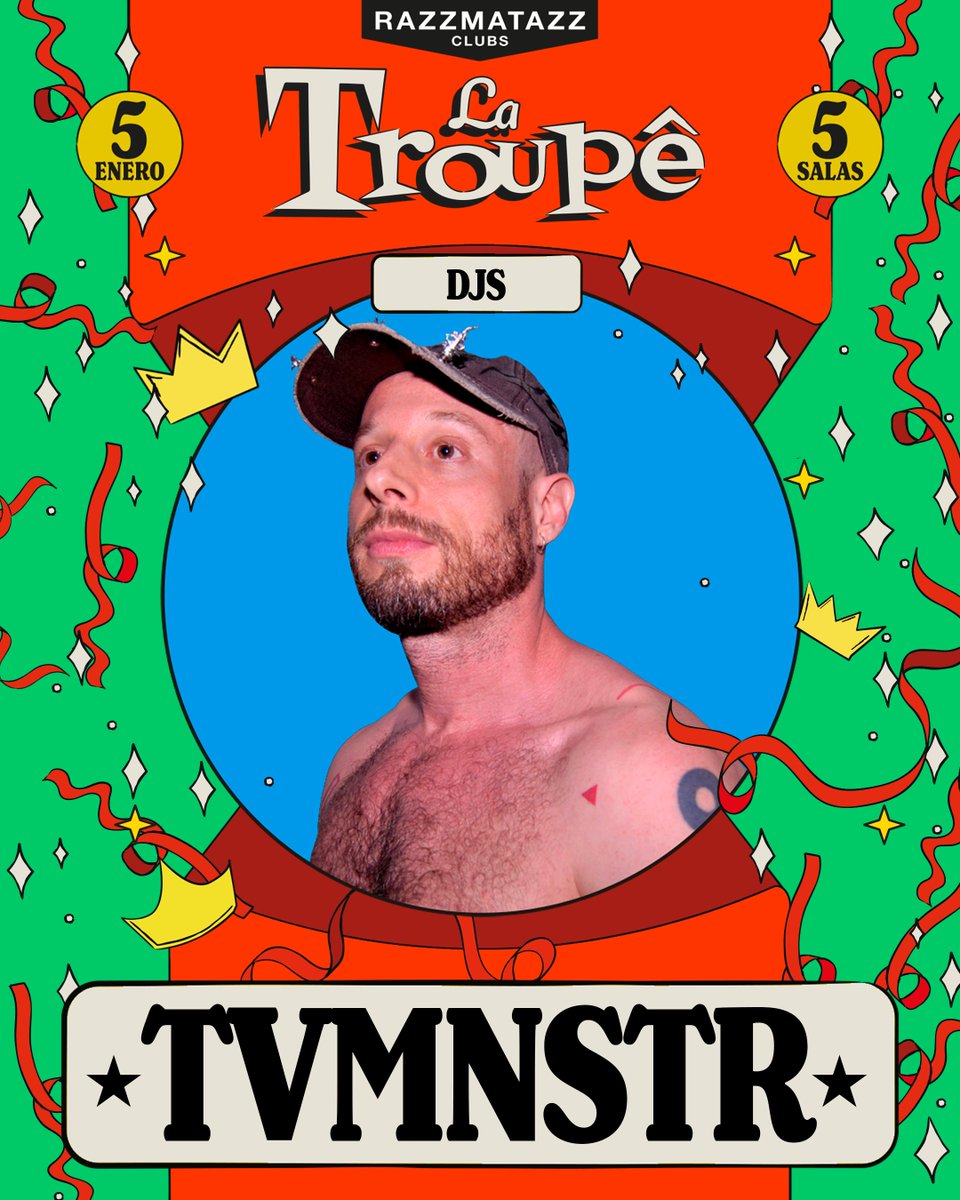 TvMnstr's tweet photo. ✨ ¡Empezando el año por todo lo alto en @RazzmatazzClubs! 🚀 Estaré esta noche de 1h a 3:30h en The Club (Lolita) pinchando house y tech house 🌡️ Así entramos todes en calor 🔥 https://t.co/bbmY5aoXTr