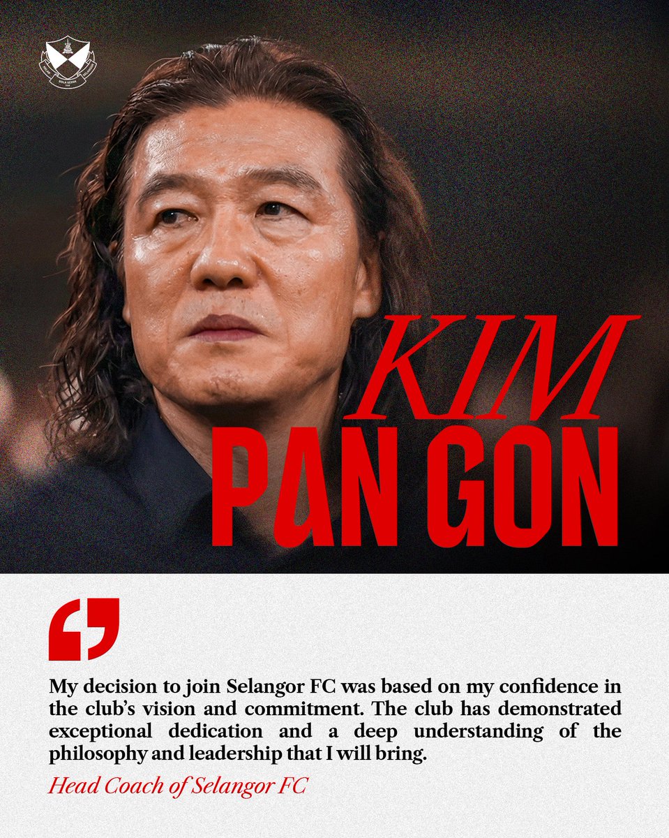 selangorfc's tweet photo. It’s official. ✍️

Selamat datang, Kim Pan-gon! 🔴🟡

📰 Read the full article on the newly appointed Head Coach of Selangor FC by clicking the link in bio. 🔗

#SelangorFC #ThisIsSelangor https://t.co/pEu07JzEO0