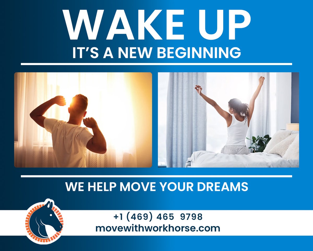 Whmoving's tweet image. Wake up. It’s a new beginning. ☀️
New goals, new plans — and when it’s time to move, we’ve got you covered
#WorkhorseMoving #NewBeginnings