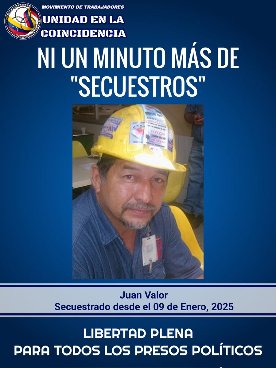 #05Ene2025 #Venezuela 
Exigimos la Libertad Plena para todos los Presos Políticos en Venezuela.
#GoodByeMaduroCtM
#WelcomeMaríaCorina
#WelcomeEdmundo
#ThankYouTrump