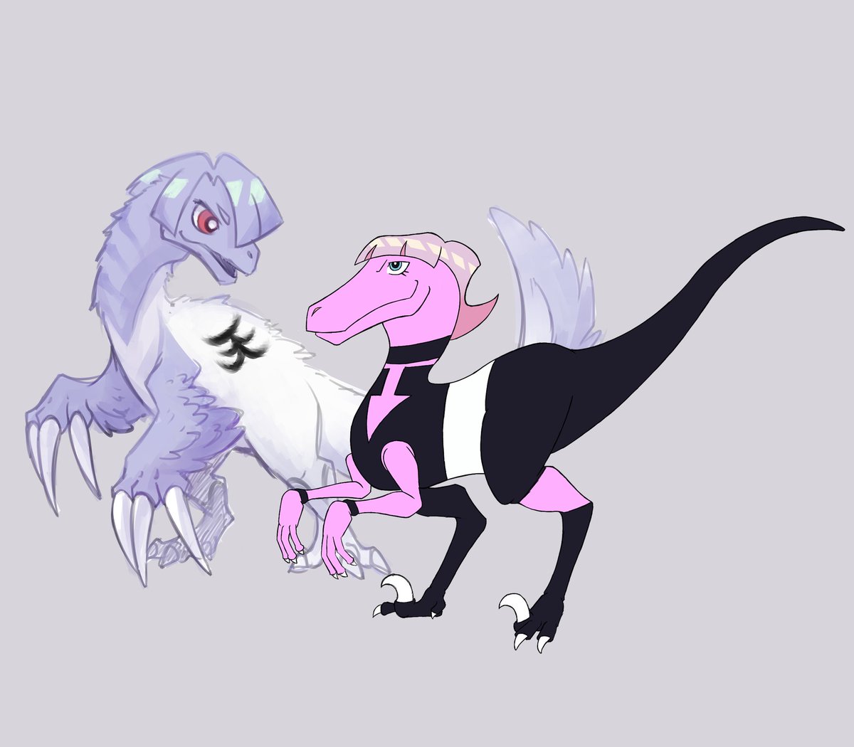 Thorn2Green_Art's tweet image. Small collab art with @Bluenovasyn 

Poly Dino Brothers
#NewPSG #Newパンスト #polyurethane #polyester