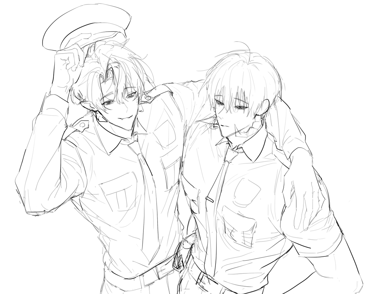 _0_O01's tweet image. 경찰복 보고싶어서 끄려봄