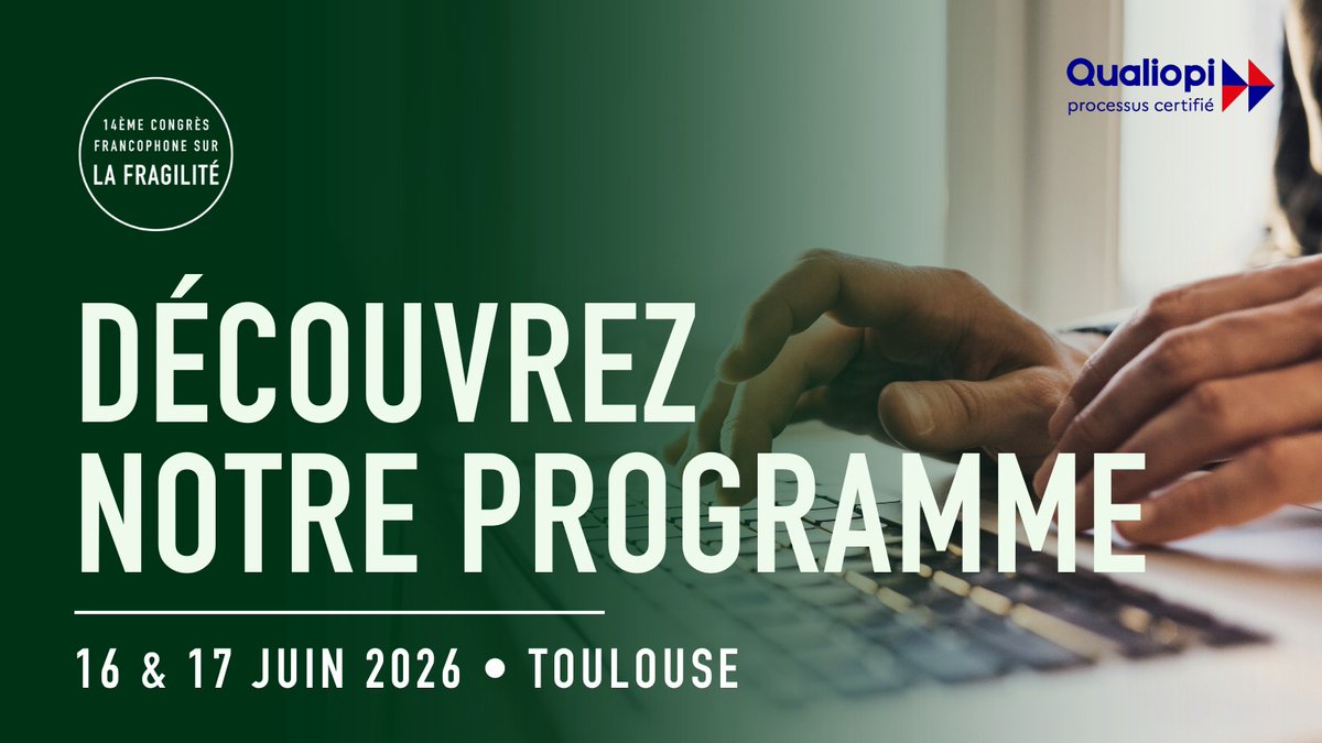 CONGRES FRAGILITE tweet media