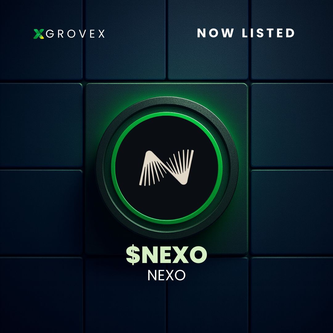 ✅ Now Listed: <a href="/Nexo/">Nexo</a> ($NEXO) on GroveX! ✅

Token: $NEXO/USDT
Chain: ETH

🔗 Trade Now: grovex.io/en_US/trade/NE…

#NEXO #ETH #Crypto #GroveX #Blockchain #Web3