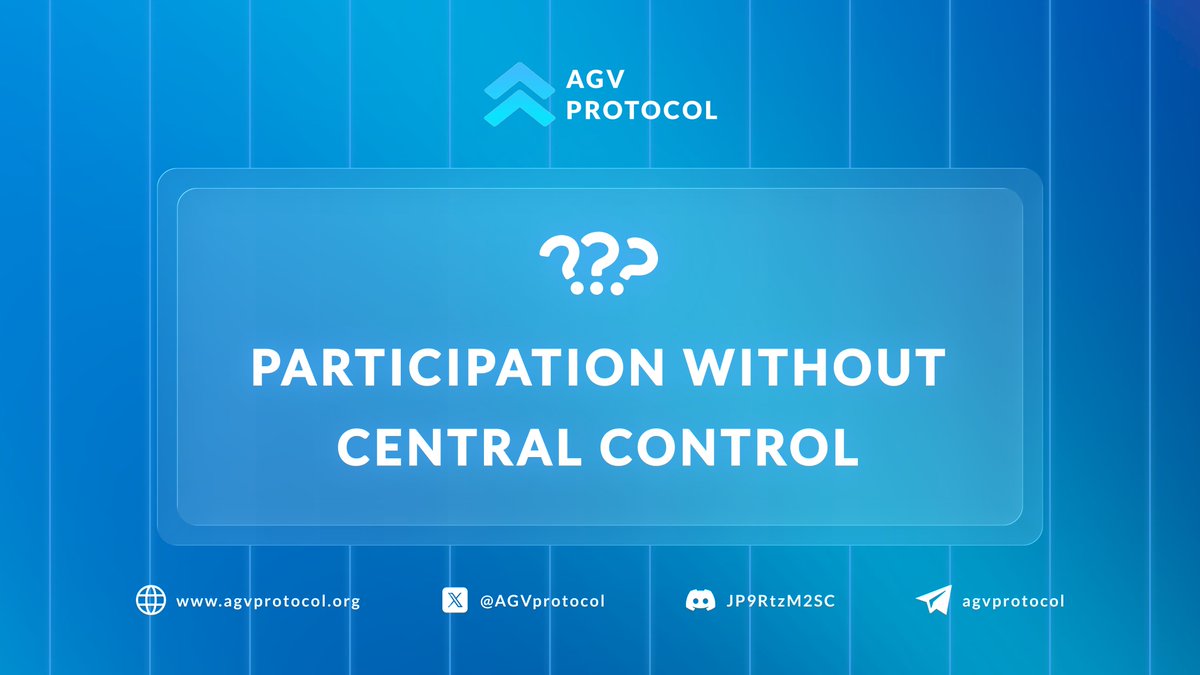 In traditional markets, participation depends on permission.

Capital access, regulatory gates, and centralized intermediaries determine who can participate.
This limits participation to those already inside the system.

AGV Protocol removes this dependency by encoding