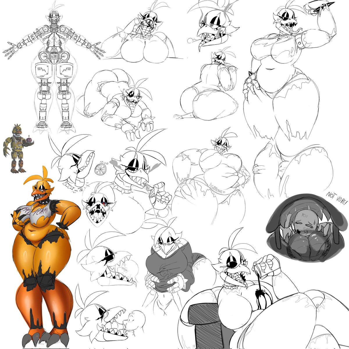 Mommy nightmare chica~
#FNAF #Nightmarechica #sketches