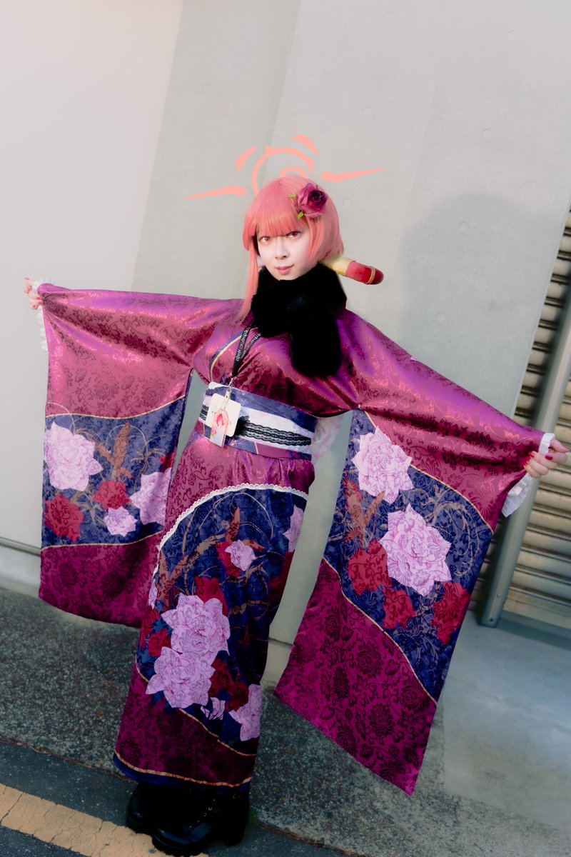 C107_cos アルちゃん(正月) 和服ってとても大変だった。あったかいけど