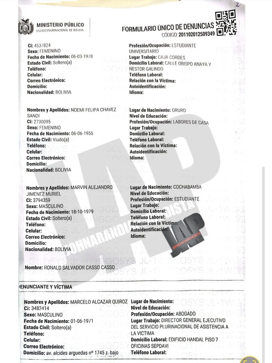 COMPRARON LOS BOLETOS DE AVION PARA LA EMTONCES MENOR NOEMI MENESES CON EL FIN DE QUE SE CEA CON EVO. 
*DOCUMENTOS EN EXCLUSIVA PARA #JAP 

Marcelo Alcazar ex director del SEPDAVI formula  denuncia contra ellos. 
#johnarandiaperiodista