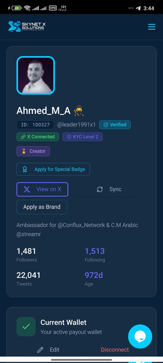 leader1991x1's tweet image. 🚀 The new SNXS Creators Pad campaign has officially launched!  
The @SNXS_ae project is opening the door for all content creators to join Web3 campaigns and earn real rewards and opportunities 💰✨

If you're a creator on X and want to get into campaigns, referrals, and…