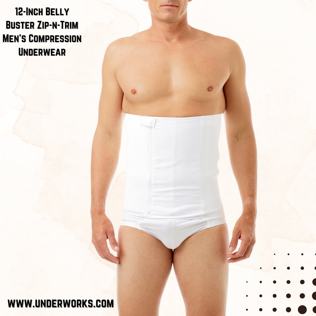 UnderworksStore's tweet image. Smoother waist and flatter tummy with a secure all day fit. This high waist zip brief shapes the midsection improves posture and disappears under clothes.
underworks.com/12-inch-belly-…

#TummyControl #WaistShaping #SmoothSilhouette #Shapewear #MensShapewear