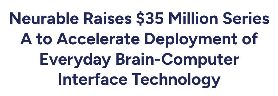 AngelesInvestor's tweet image. We’re thrilled to share that our #portco, Neurable, has raised a $35M Series A funding, bringing total funding to $65M, to accelerate the deployment of everyday brain-computer interface technology.

This milestone reflects growing momentum around cognitive health as the next…