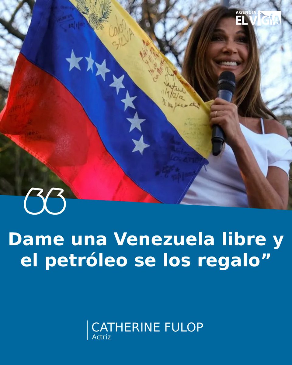 AgenciaElVigia's tweet image. Catherine Fulop: “Dame una Venezuela libre y el petróleo se los regalo”
