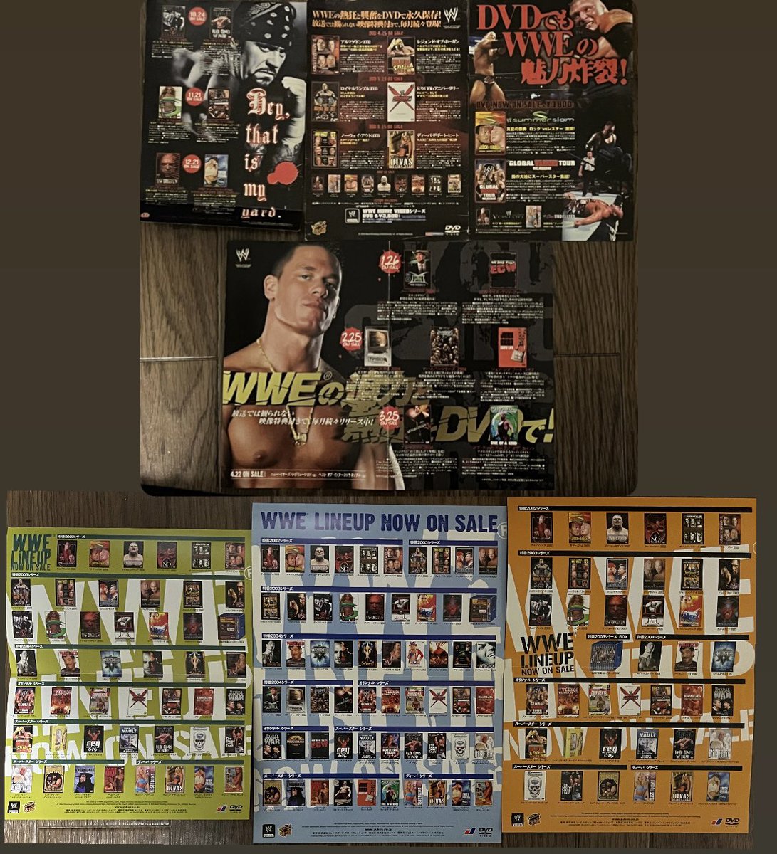 WWE特番DVD買った時に付いてくる チラシ好きだったな〜 次は何買おう